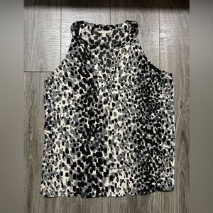 Banana Republic Black and White Patterned Blouse